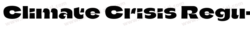 Climate Crisis Regu字体转换